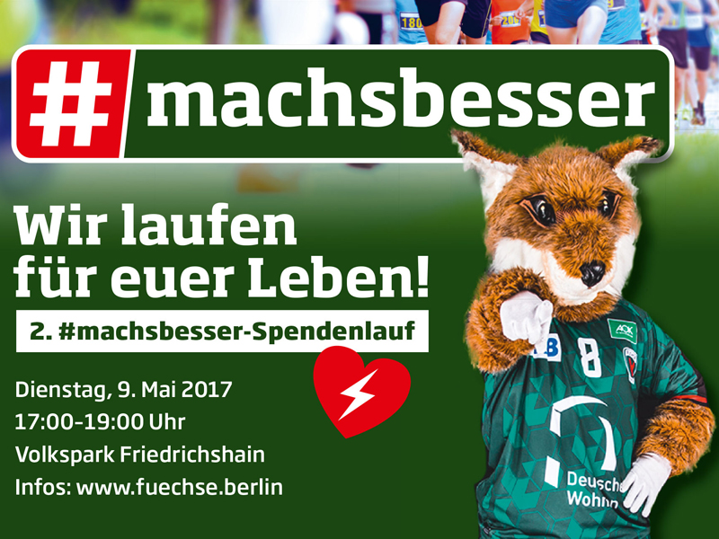 #machsbesser-Spendenlauf mit den Füchsen Berlin unterstützt Berlin Schockt