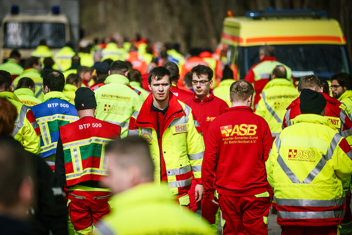 ASB Berlin Übt: 200 Ehrenamtliche. Voller Einsatz. Große Bühne.