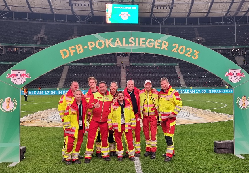 Sanitätsdienst beim 80. DFB-Pokalfinale