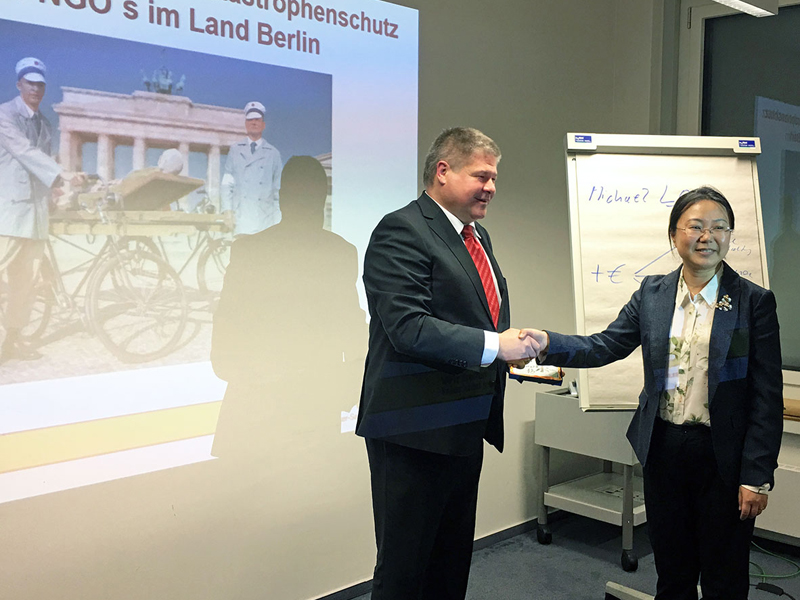 Gastvortrag über den Katastrophenschutz beim Berliner Büro der Gesellschaft für Internationale Zusammenarbeit (GIZ)