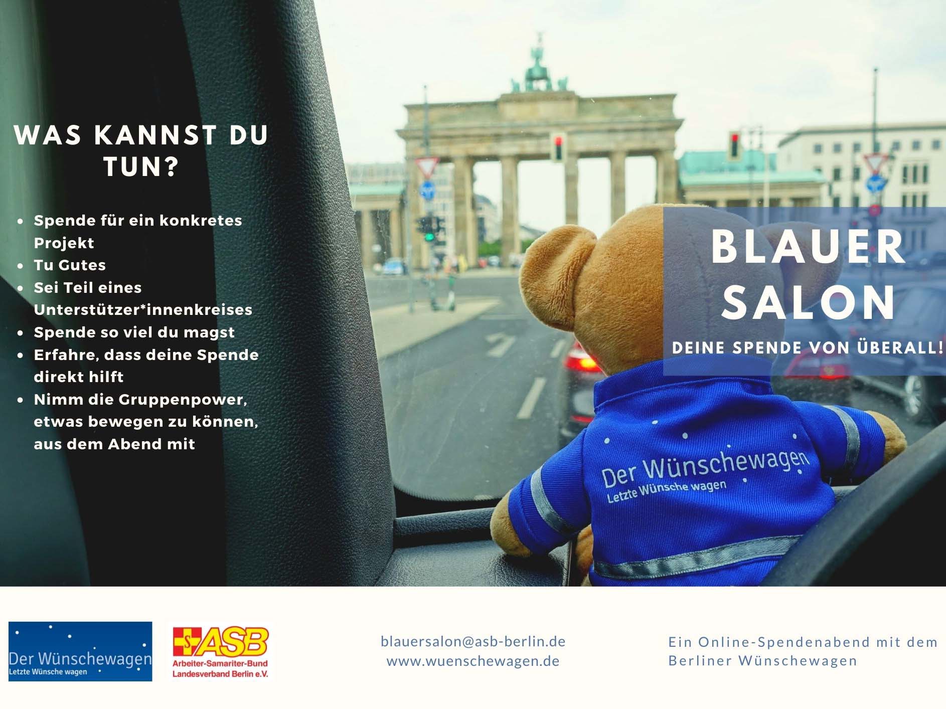 29.4., Tag des Wunsches: ASB-Wünschewagen Berlin öffnet digitale Türen zum Kennenlernen